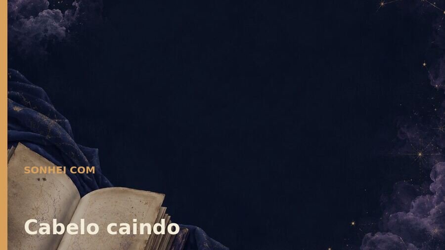 Ilustração editorial sobre sonhar com cabelo caindo